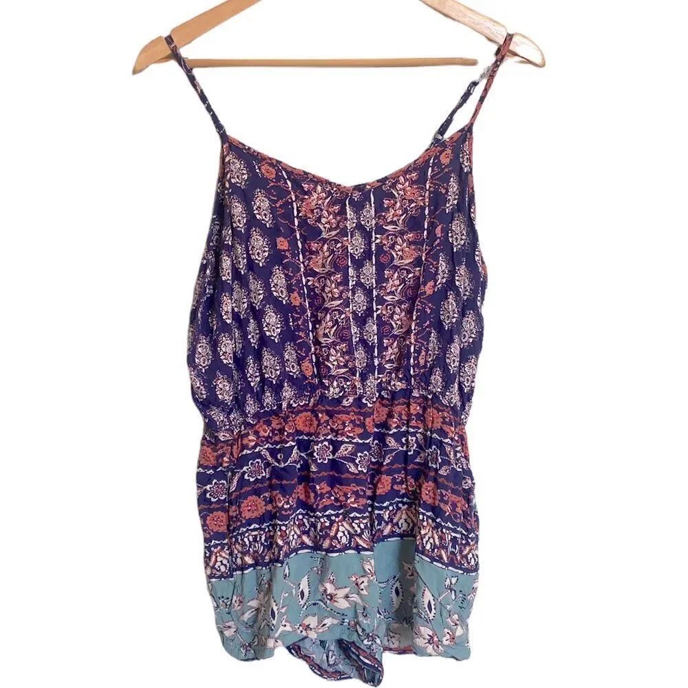 Y2K Angie Sleeveless Summer Romper Size Large